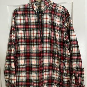 Plaid Flannel Zip Up Jacket